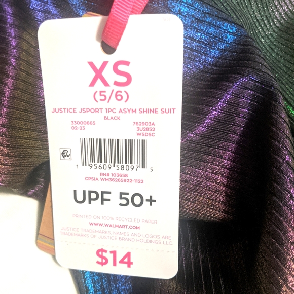 Justice Sport Girls Swimsuit - Picture 5 of 5